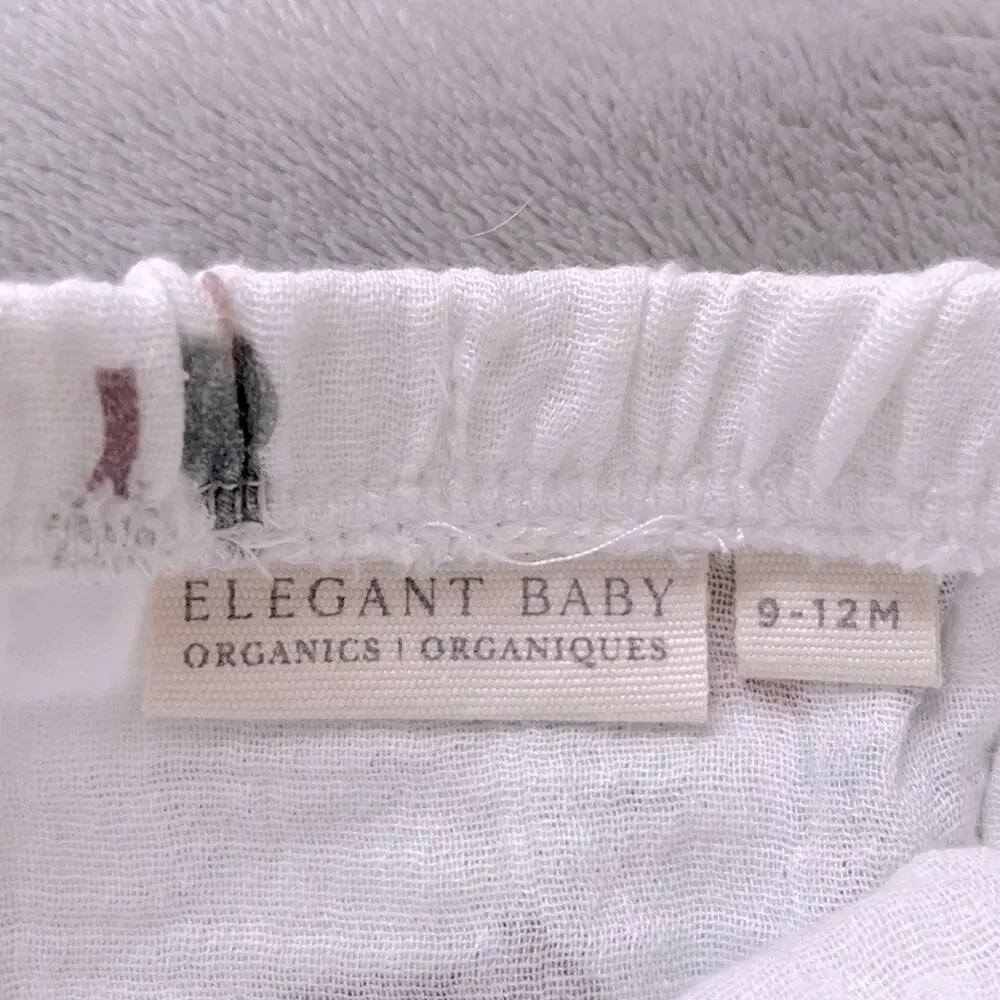 Elegant Baby Organics ON THE FARM ORGANIC MUSLIN SHORT 9-12 M